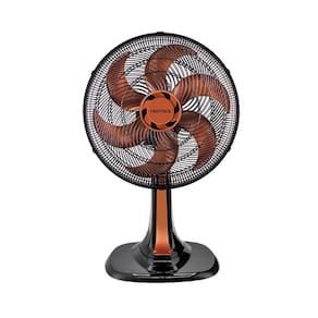 Ventilador Ventisol Oscilação Automática Mesa Turbo 30cm Bz Premium Bronze 110v