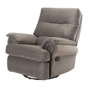 Poltrona Reclinável Mh-1217 Herval Estofada Com Massageador Veludo Cappuccino B