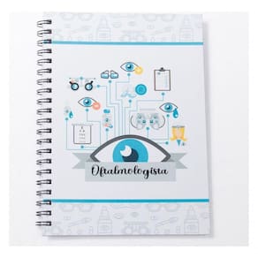 Caderno Universitário 100fls Oftalmologia Profissões Cor Oftalmologia