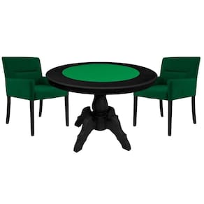 Mesa de Jogos Carteado Redonda com 2 Cadeiras
