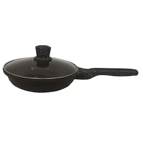 Frigideira Antiaderente De Pó De Mármore Com Tampa Cazaro 24 Cm