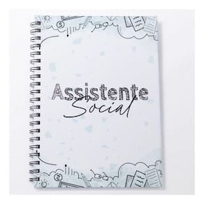 Caderno Universitário 100fls Assistente Social Profissões Cor Assistente Social