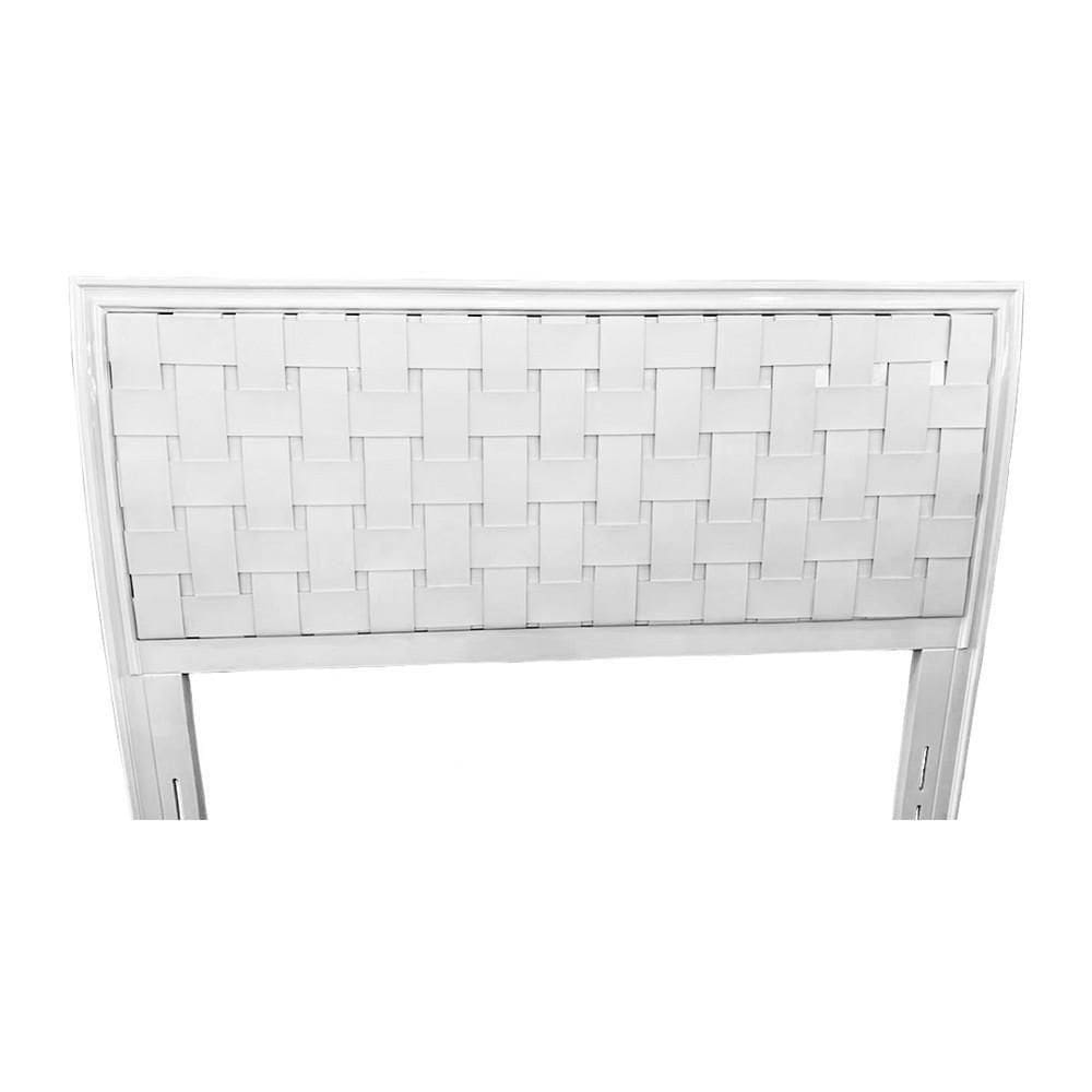 Cabeceira Castor Casal Oxford Branca 138cm