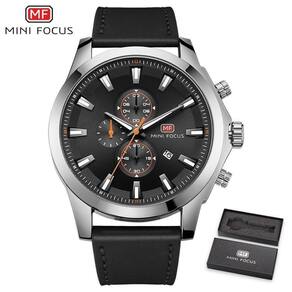 Relógio Masculino Mini Focus Mf0082g à Prova D`água Prata