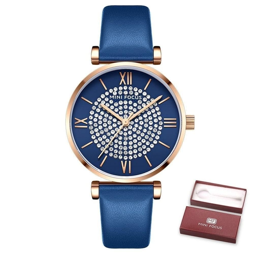 Relógio Feminino Mini Focus Mf0334l à Prova D`água Azul