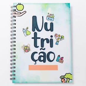 Caderno Universitário 100fls Nutrição Profissões Cor Nutrição