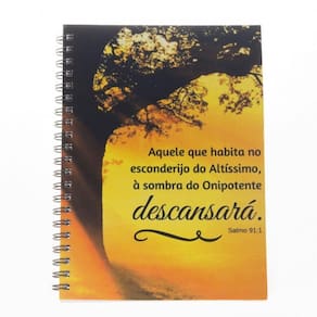 Caderno Capa Dura Universitário 1 Matéria Aquele Que Habita Cor Aquele Que Habita - Salmo 91