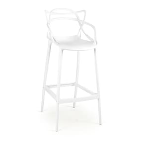 Banqueta Alta Allegra Design Cozinha/Bancada - Branco