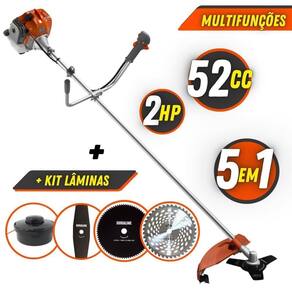 Roçadeira 52cc Tekna Rl520acn-tk Com Kit De Lâminas De Corte