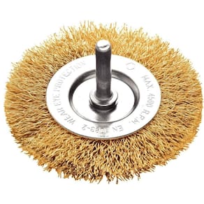 Escova Circular Arame Ondulado Com Haste 3x1/4`` Tramontina Pro Tramontina