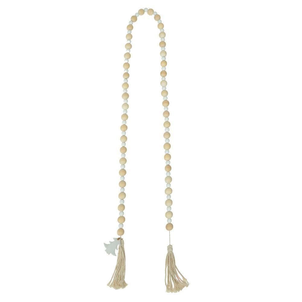 Colar Decorativo árvore Bege E Branco 180 Cm F04 - D`rossi