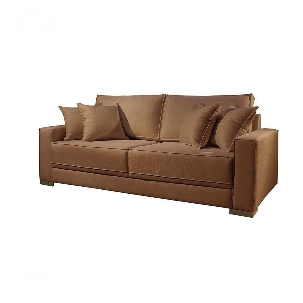 Sofá 2 Lugares Fixo Living Hotello Linho Terracota 1,8m