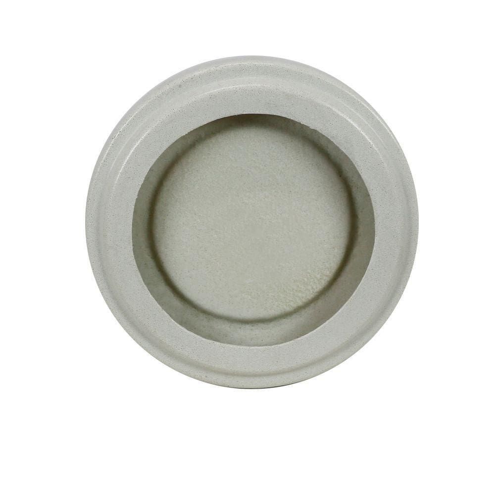 Prato Vaso Loft 27 X 3 Cm Cor 17 - Antique Branco