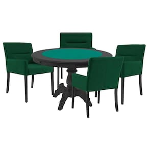 Mesa de Jogos Tampo Reversível com 4 Cadeiras