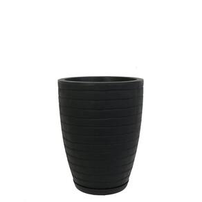 Vaso Relevo 30 X 40 Cm Cor 07 - Preto Sólido