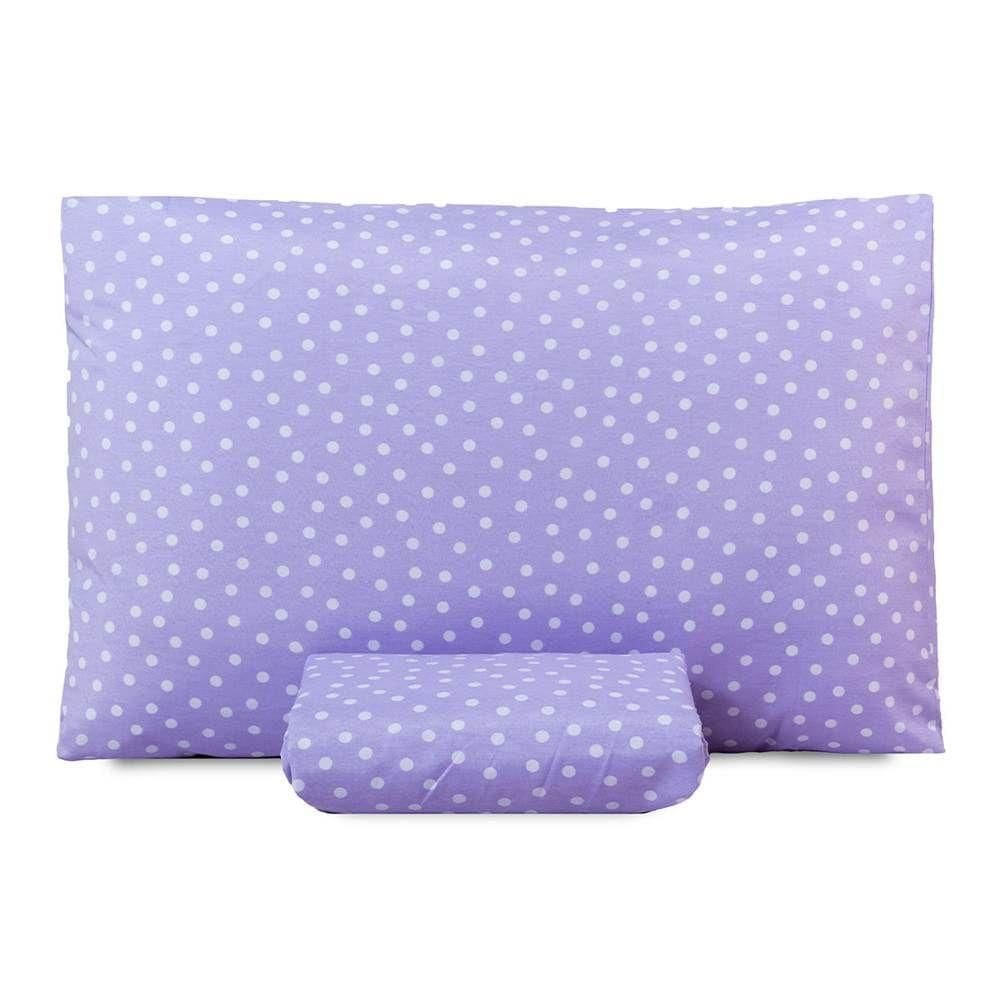 Jogo De Lençol Solteiro Classic Estampado 160 Fios 2 Peças Poa Lilas