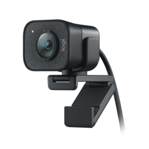 Webcam Logitech Stream Plus Full HD 60 FPS Microfo Integrado
