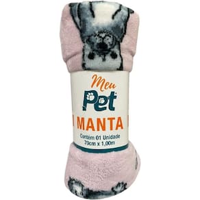 Manta Pet Microfibra 100% Poliéster 70x100cm Bulldog Sweet