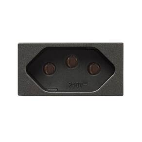 Modulo Tomada 2p+t 10a Carbono Revita Soprano