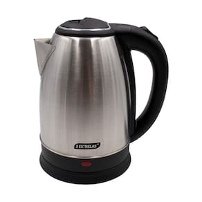 Chaleira Elétrica 1,8l Em Inox Escovado 220v 1500w Rápida Fervura