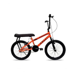 Bicicleta Colli Montadinha Aro 20 Selim Mobik Bagageiro Cor Amarelo Neon Tamanho Do Quadro 12 Laranja