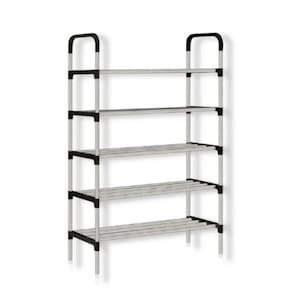 Estante Organizadora Multiuso 5 Prateleiras Modular Sapateira15 Pares Lavanderia Rack Porta-calçados