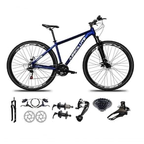 Bicicleta Aro 29 Absolute Nero 5 Freio Hidráulico K7 27v Garfo Com Trava - Azul Tam.17