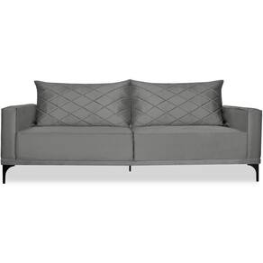 Sofa Living 3 Lugares Nori 220cm Veludo Deluxe 2938 Ezz 2938