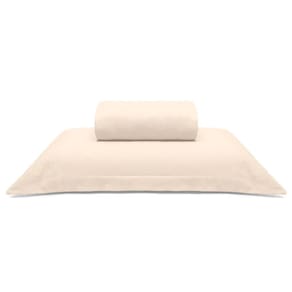 Jogo De Cama Buettner Solteiro Malha Liso 2 Peças Image Perola