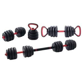 Halter Anilha Barra Kettlebell 40kg Musculação 5 Em 1 WCT
