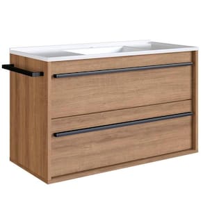 Gabinete De Banheiro Com Lavatorio 80cm Mel Proddy Mel