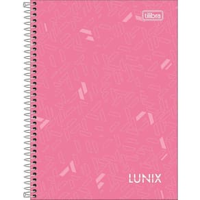 Caderno Pequeno 1-4 Lunix Tilibra Capa Dura Espiral - 80 Folhas Rosa Claro