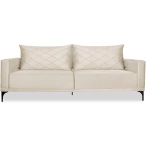 Sofa Living 3 Lugares Nori 200cm Veludo Deluxe 2221 Ezz 2221
