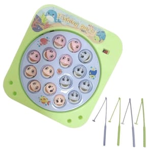 Jogo Pega Peixe Infantil Brinquedo Interativo Pescaria 15 Peixinhos