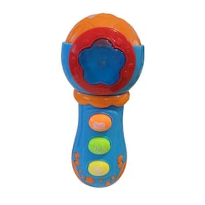 Microfone Infantil Musical Interativo - Unitoys Azul