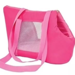 Mala Pet Passeio Bolsa Transporte Macia Para Cachorro Gato Rosa