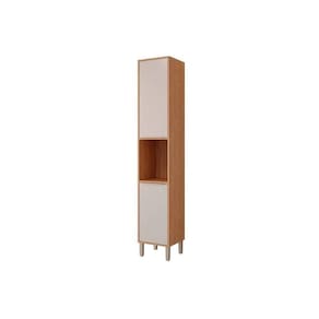 Paneleiro De Cozinha Esplêndida 2 Portas 37cm Freijo-off White - Mgm