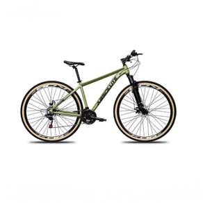 Bicicleta Aro 29 Absolute Nero 5 Alumínio 27v K7 Freio Disco Mecânico Garfo Suspensão Pneu Com Faixa - Oliva Tam.19