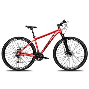 Bicicleta Aro 29 Absolute Nero 5 Alumínio 27v K7 Freio Disco Mecânico Garfo Suspensão - Vermelho Tam.17