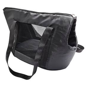 Bolsa Transporte Para Cachorro Gato Resistente Macia Nylon Preto