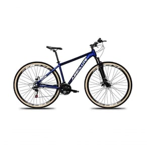 Bicicleta Aro 29 Absolute Nero 5 Alumínio 27v K7 Freio Disco Mecânico Garfo Suspensão Pneu Com Faixa - Azul Tam.21