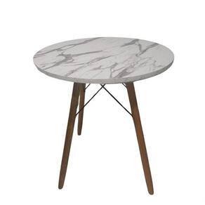 Mesa De Jantar Redonda Eames Eiffel 80 Cm - Estilo Granito
