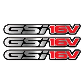 3 Emblemas Gsi 16v Astra Adesivos Resinados Cromados Vermelho