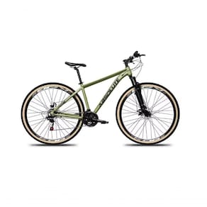 Bicicleta Aro 29 Absolute Nero 5 Alumínio 27v K7 Freio Disco Mecânico Garfo Suspensão Pneu Com Faixa - Oliva Tam.17