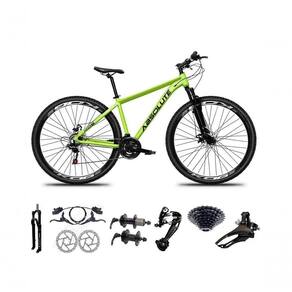 Bicicleta Aro 29 Absolute Nero 5 Freio Hidráulico K7 27v Garfo Com Trava - Verde Tam.19