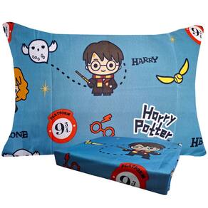 Jogo de Cama Infantil Harry Potter Solteiro Estampado Microfibra 2 pecas Lepper