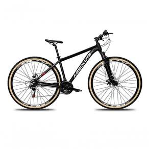 Bicicleta Aro 29 Absolute Nero 5 Alumínio 27v K7 Freio Disco Mecânico Garfo Suspensão Pneu Com Faixa - Preto Tam.23