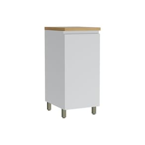 Gabinete De Cozinha Modulado Balcão Com Tampo Rainha Com 1 Porta 40cm Branca-nature - Nesher