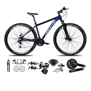 Bicicleta Aro 29 Absolute Nero 5 Shimano Altus 24v Freios Hidráulicos Garfo Com Trava - Azul Tam.21