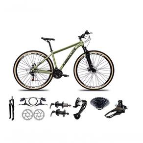 Bicicleta Aro 29 Absolute Nero 5 Freio Hidráulico K7 27v Garfo Com Trava Pneu Com Faixa - Oliva Tam.17